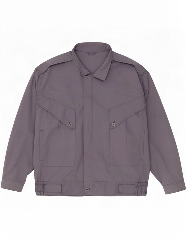 Jaqueta utilitária masculina vintage IT 54 2XL poliéster azul