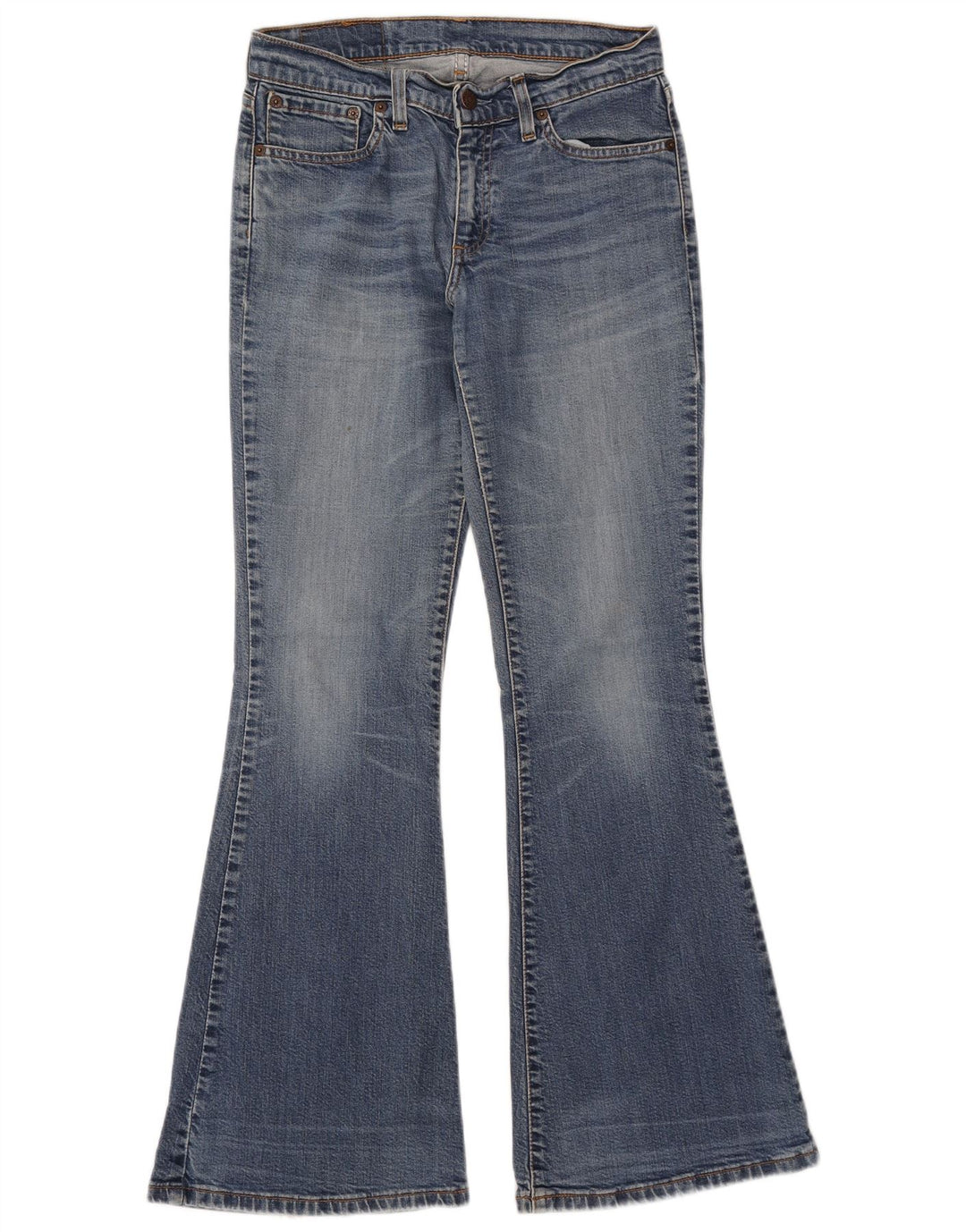 Calça jeans feminina Levi's 544 Flared W28 L32 azul algodão