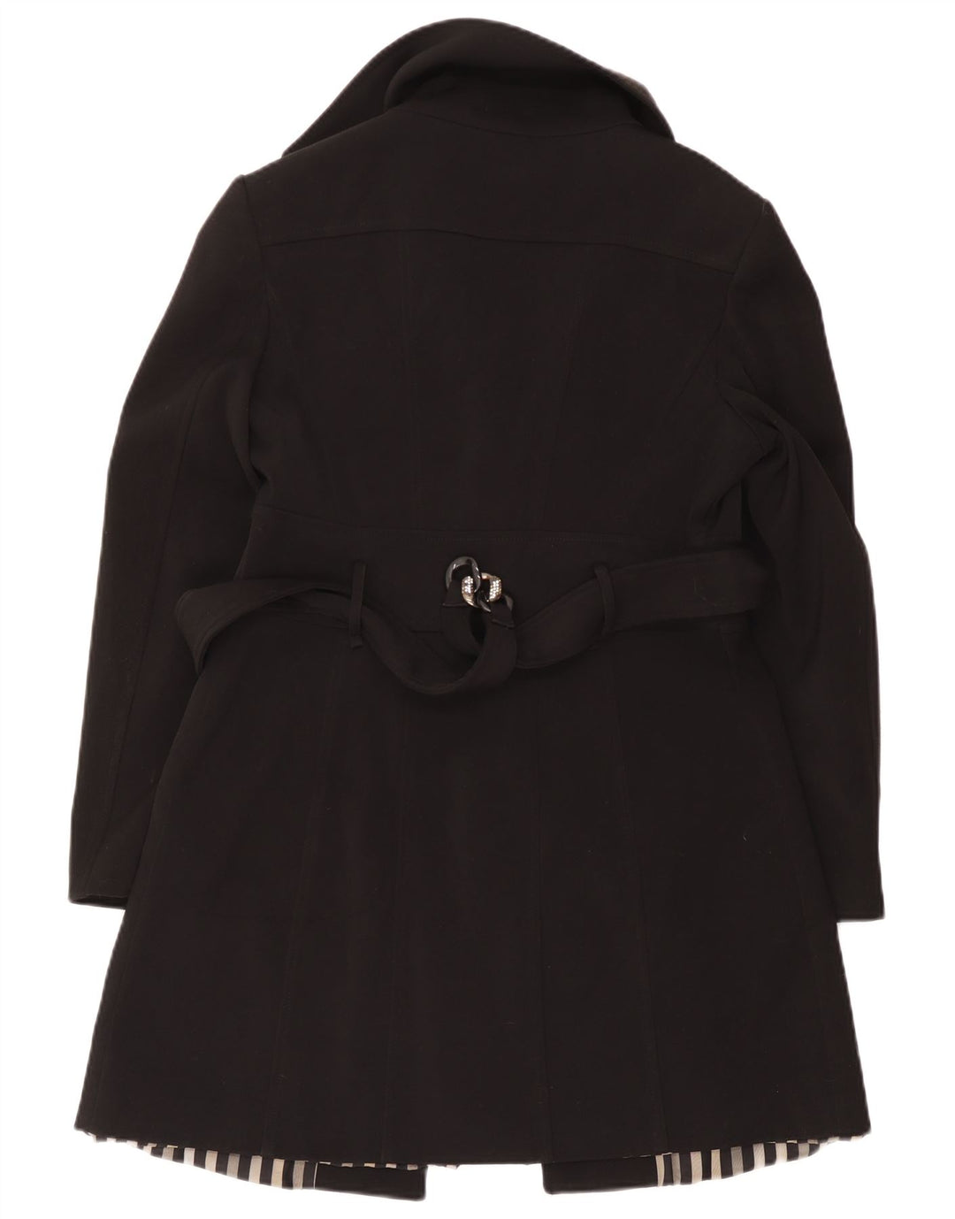 Sobretudo feminino Roccobarocco IT 48 XL poliéster preto