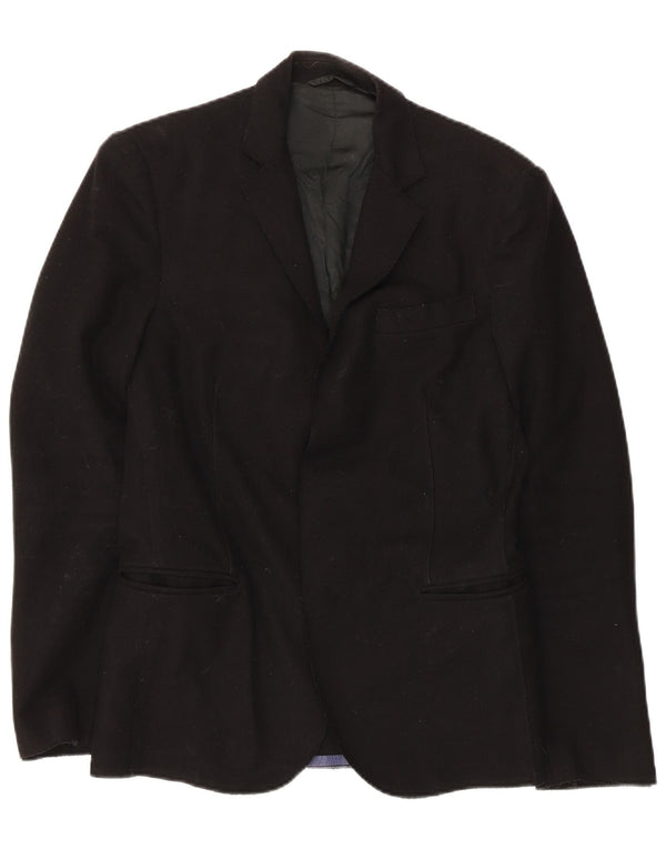 Jaqueta Blazer Masculina Nacional IT 44 XS Lã Preta