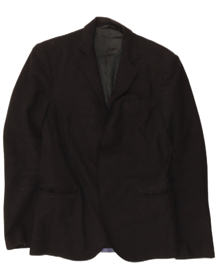 Jaqueta Blazer Masculina Nacional IT 44 XS Lã Preta