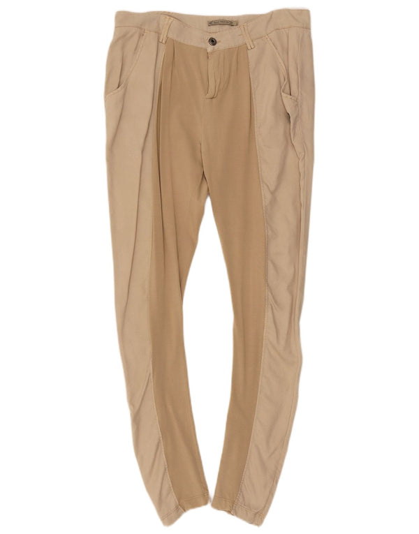 Patrizia Pepe Calça Chino Feminina Slim W29 L29 Bege Colourblock Algodão