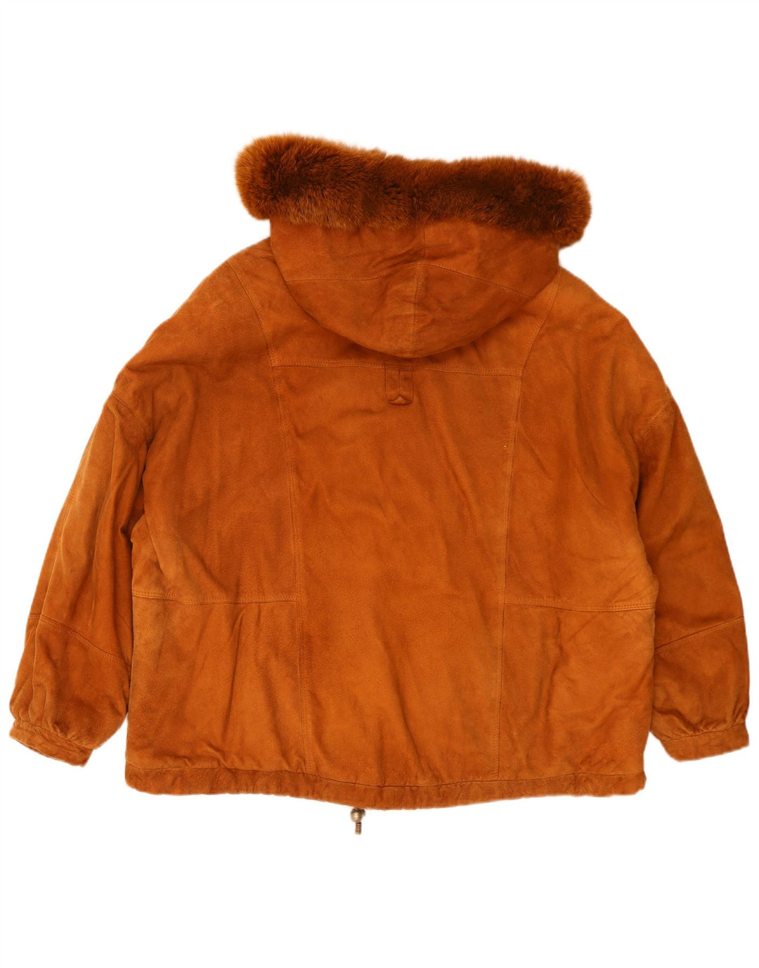 Jaqueta feminina de camurça com capuz Conbipel UK 22 3XL marrom