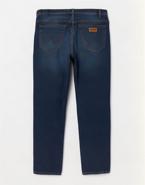 Wrangler Masculino Texas Straight Jeans W34 L32 Azul Marinho Algodão