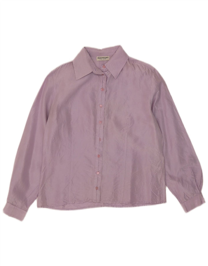 Blusa Camisa Feminina Repeat EU 38 Médio Roxo Seda