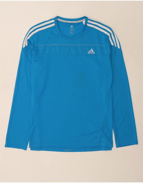 Adidas Masculino Climalite Top Manga Longa XL Azul Poliéster