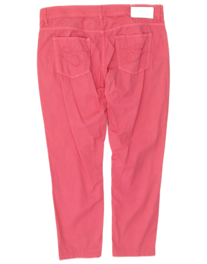 ESCADA Calça Feminina Slim Cropped EU 38 Médio W34 L24 Algodão Rosa