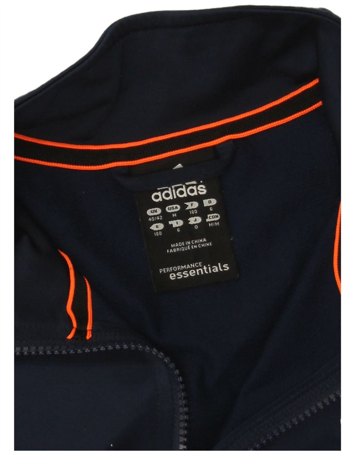 Adidas Mens Climalite Tracksuit Top Jacket UK 40/42 Médio Azul Marinho