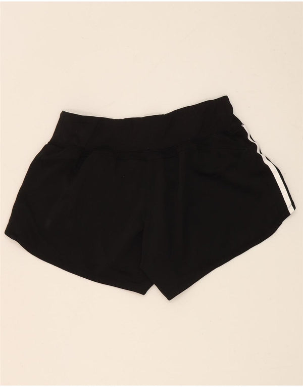 Shorts esportivos femininos Adidas UK 12/14 médio preto poliéster
