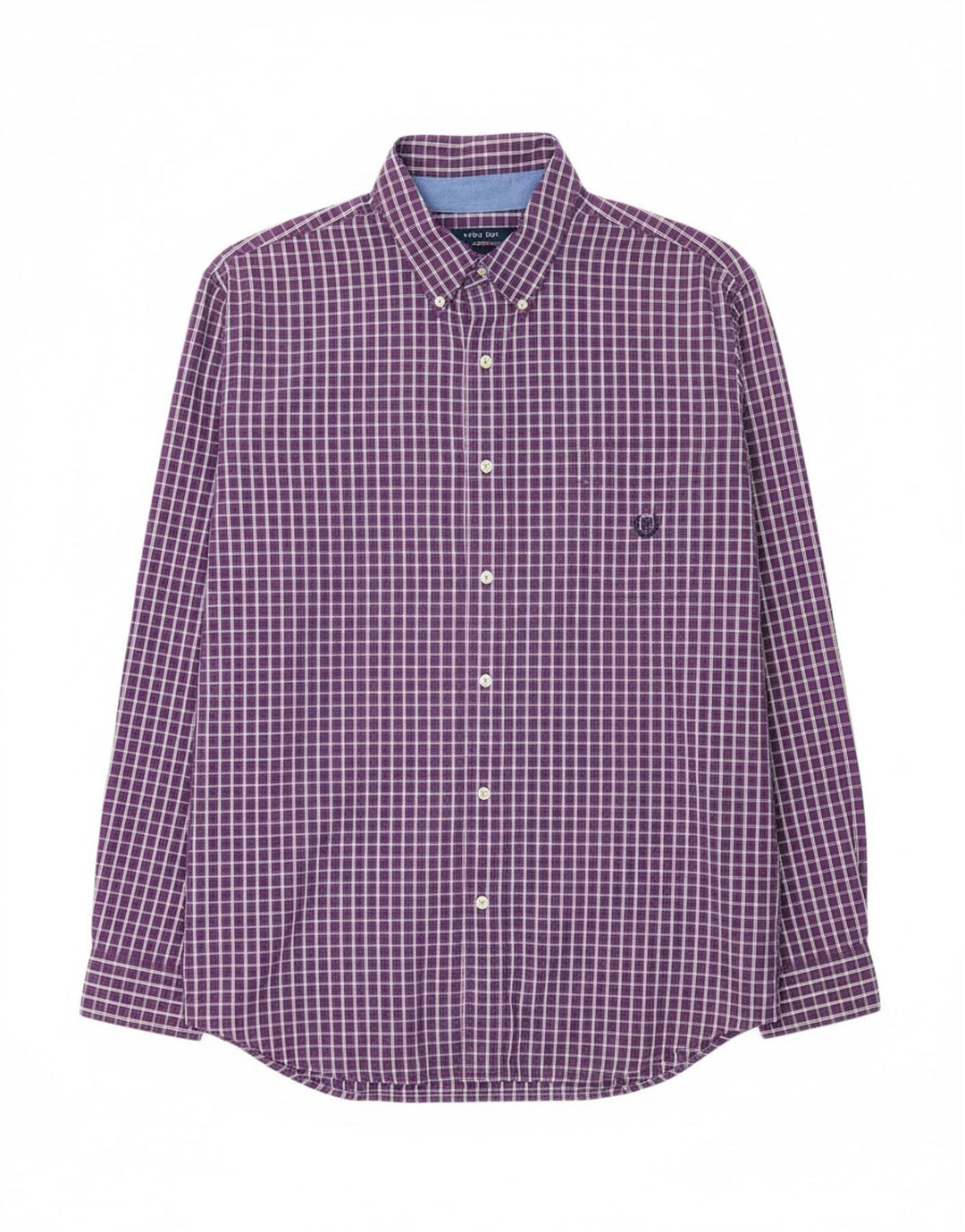 Camisa masculina CHAPS XL roxo xadrez algodão