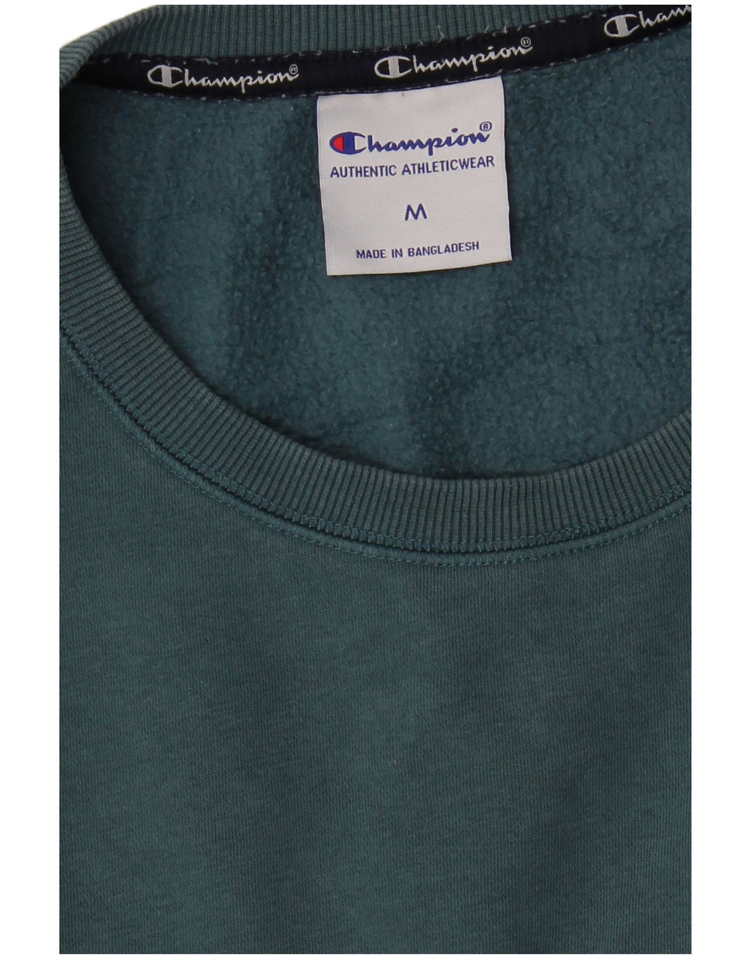 Jumper de moletom gráfico feminino Champion UK 14 algodão azul médio