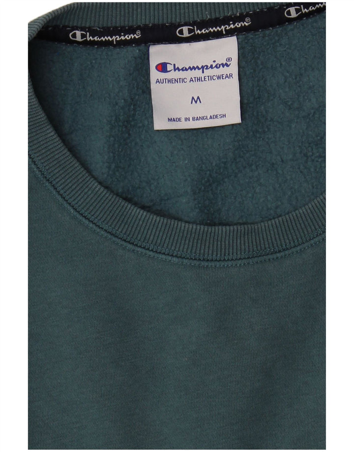 Jumper de moletom gráfico feminino Champion UK 14 algodão azul médio