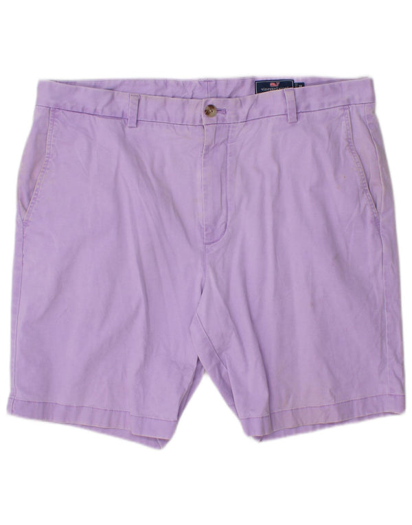VINEYARD VINES Mens Chino Shorts W38 XL Algodão Roxo
