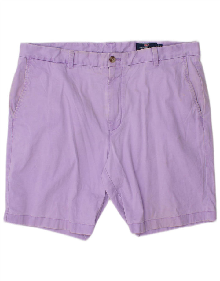 VINEYARD VINES Mens Chino Shorts W38 XL Algodão Roxo