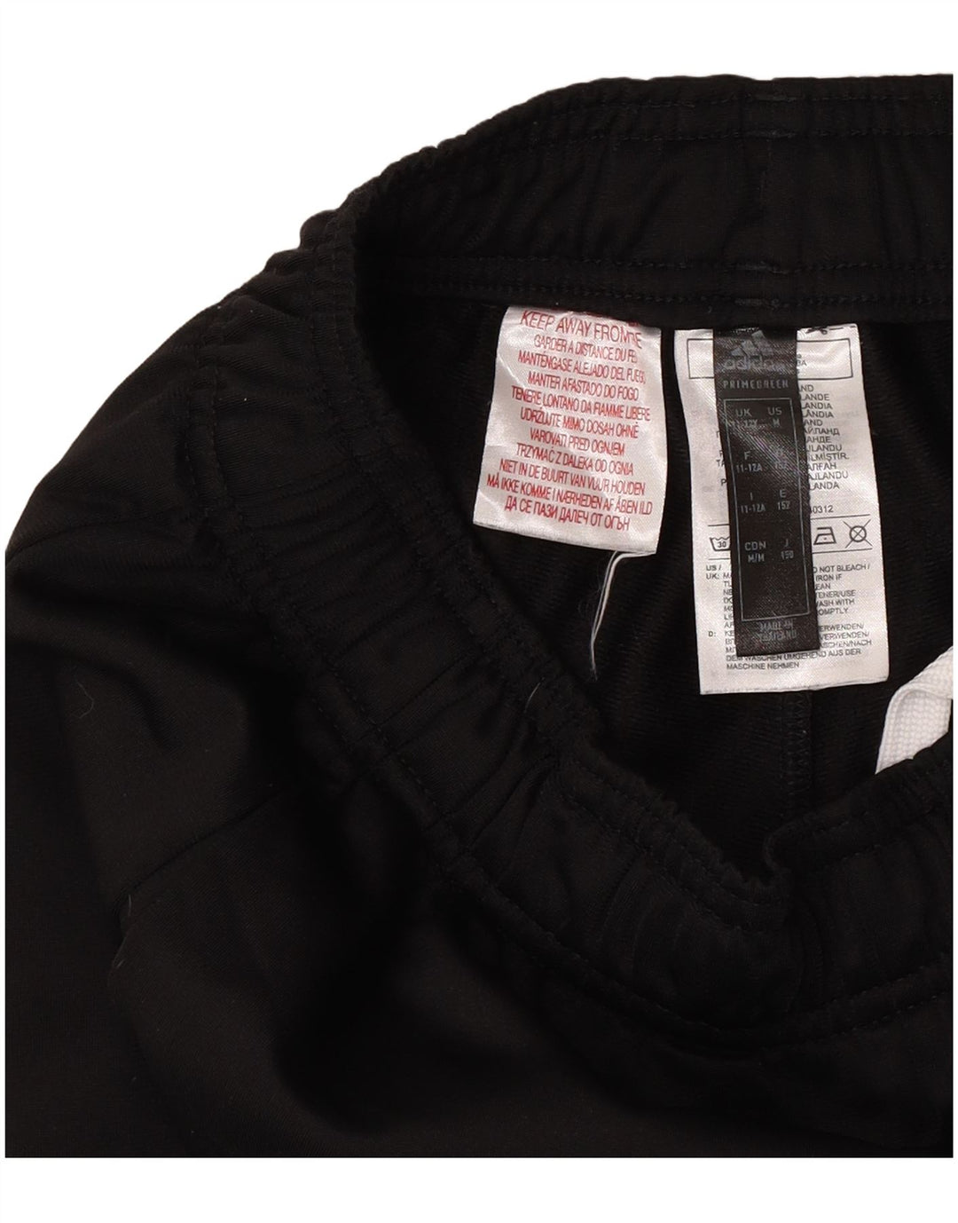 Adidas meninos calças de treino joggers 11-12 anos preto poliéster
