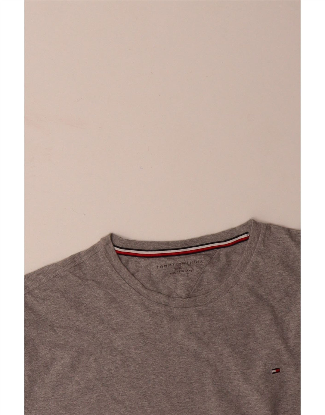 Camiseta masculina TOMMY HILFIGER 2XL algodão cinza