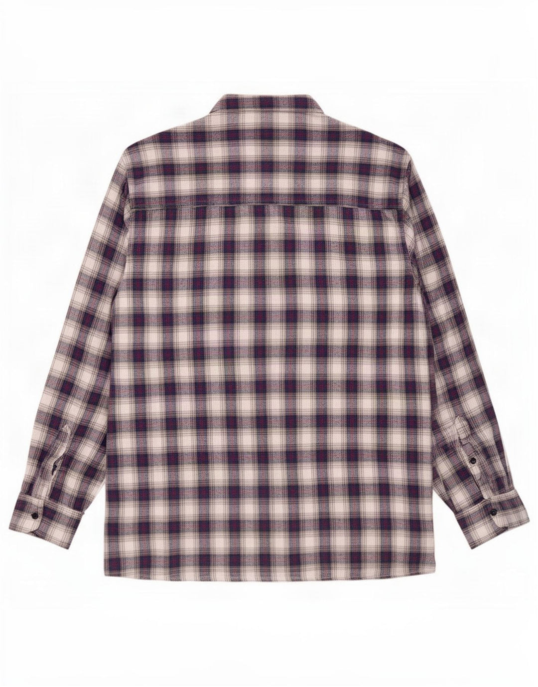 Camisa masculina de flanela Rosengarten de algodão xadrez azul médio