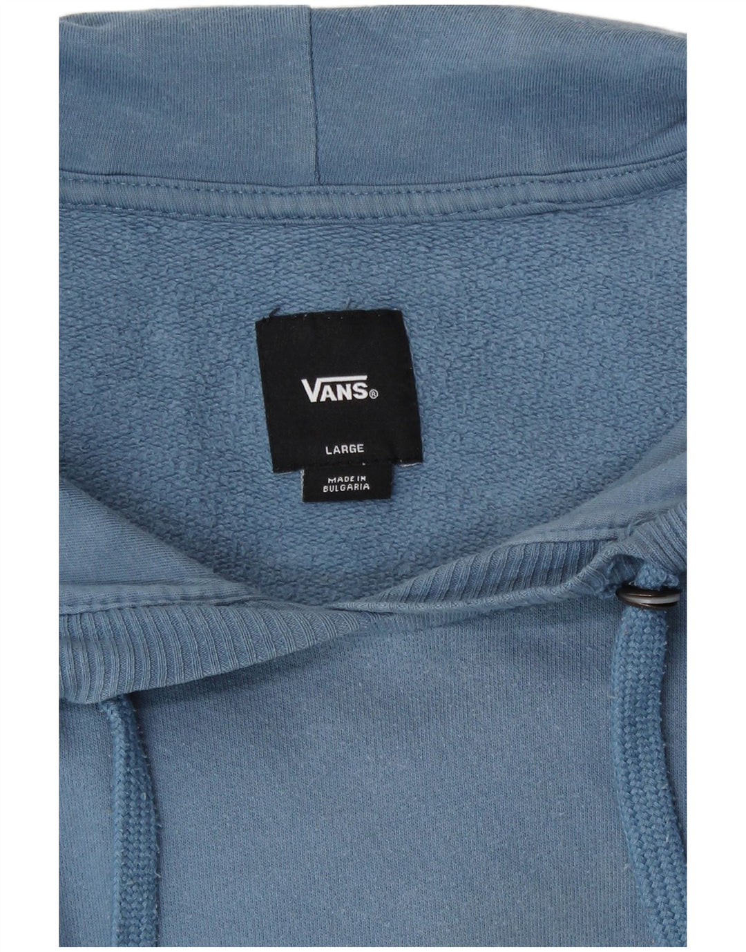 Vans masculino gráfico moletom com capuz grande algodão azul