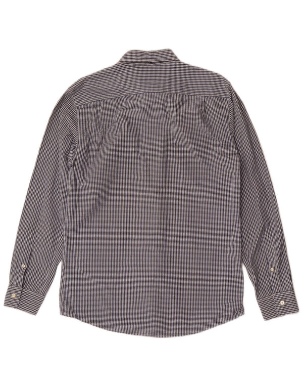 Camisa masculina Jack Wills de algodão guingão azul médio