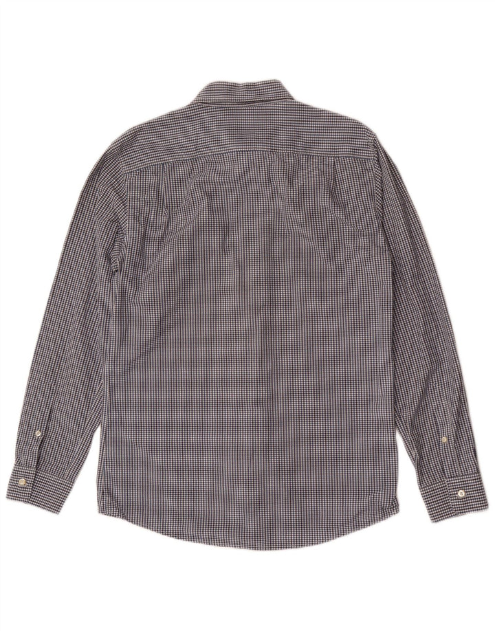 Camisa masculina Jack Wills de algodão guingão azul médio