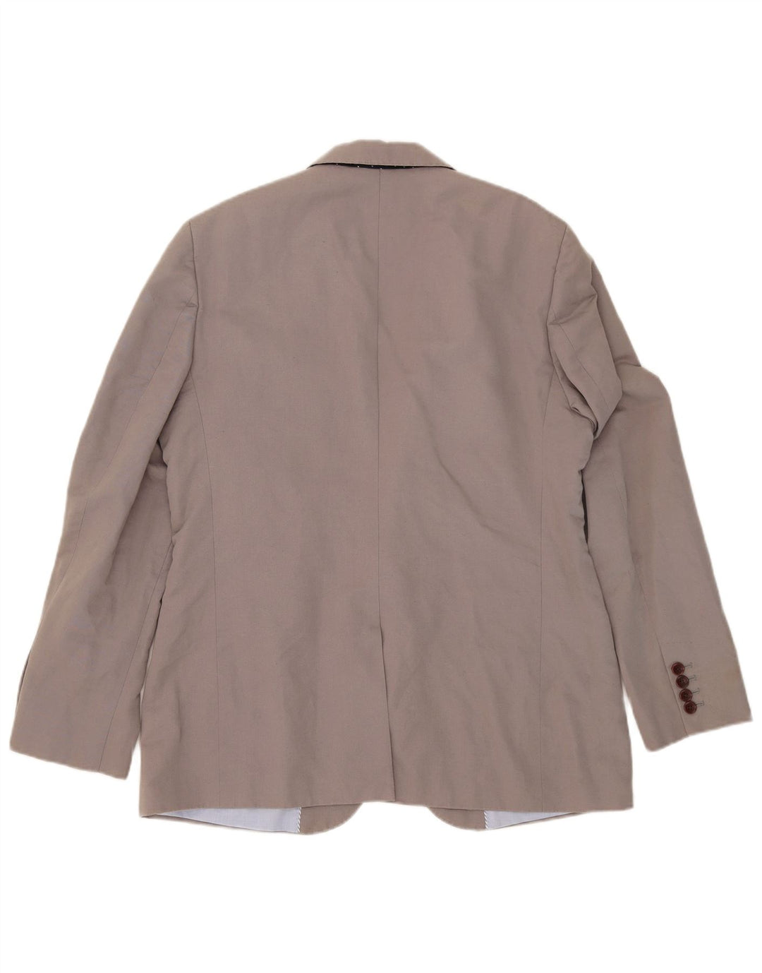 Jaqueta blazer masculina de 2 botões da Crew Clothing UK 42 XL algodão cinza