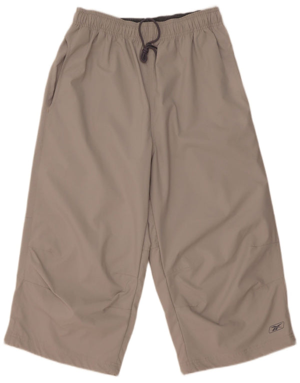 Calça de treino Reebok masculina Capri cinza médio poliéster