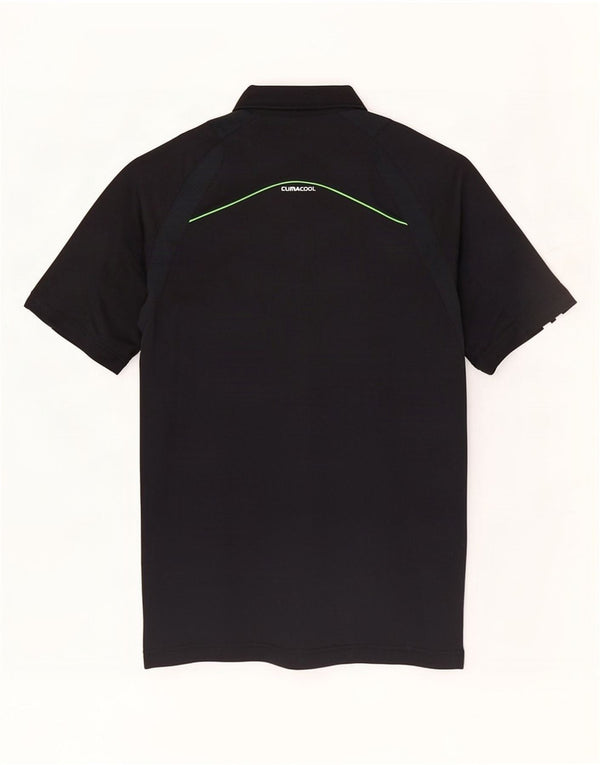 Adidas Mens Climacool Polo Shirt Pequeno Poliéster Preto
