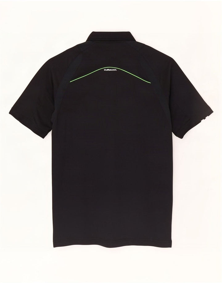 Adidas Mens Climacool Polo Shirt Pequeno Poliéster Preto
