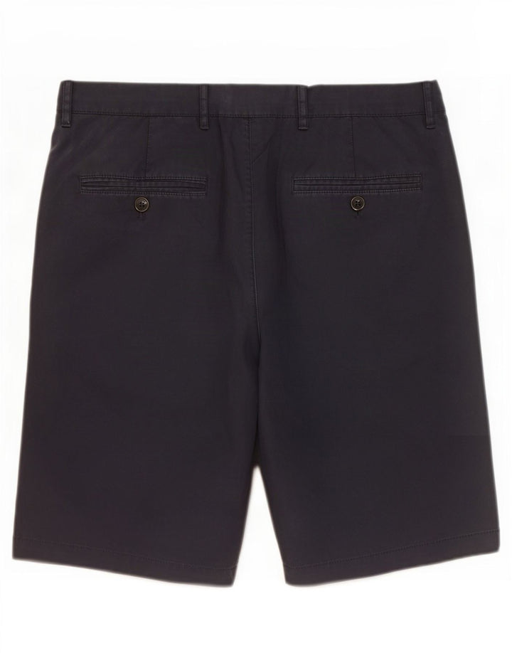 Shorts chino masculino Marks & Spencer W32 algodão azul marinho médio