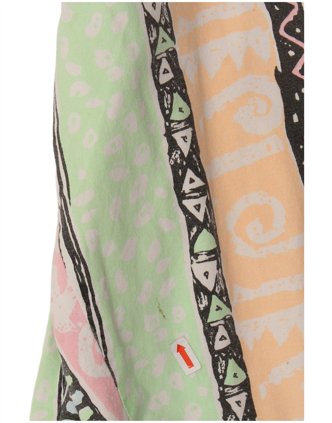 Calça feminina Blues cintura alta cônica W34 L31 multicolorida geométrica