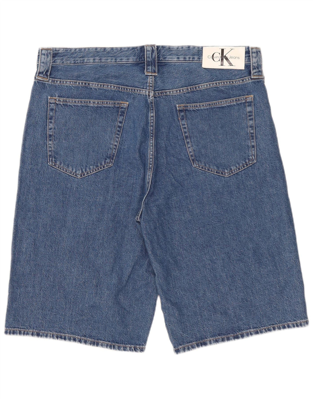 Shorts jeans masculino Calvin Klein W36 grande algodão azul