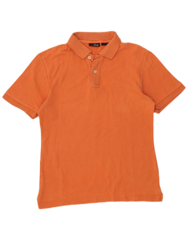 Camisa Polo Masculina Fila Pequena Laranja