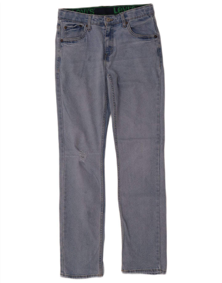 Levi's Boys 511 Distressed Slim Jeans 15-16 Anos W28 L30 Azul Algodão