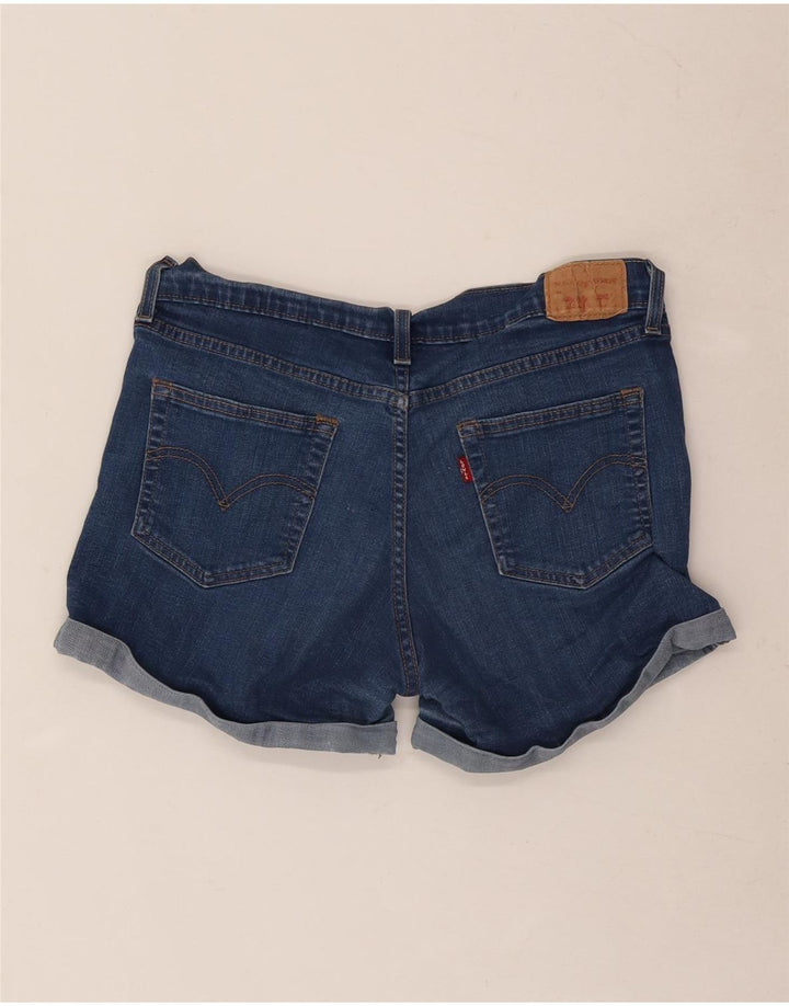 Shorts jeans feminino Levi's W30 algodão azul médio