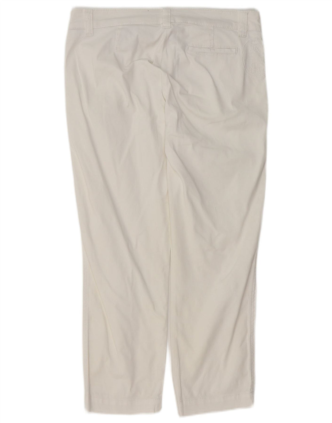 Calça feminina cortada reta NORTH SAILS EU 42 grande W32 L24 branca