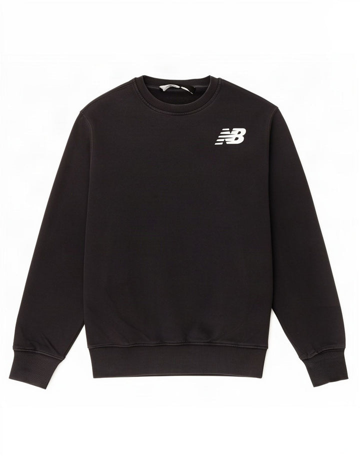 Moletom New Balance Masculino Jumper Médio Algodão Preto