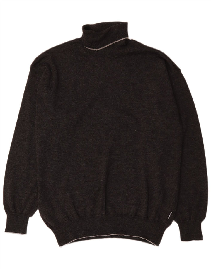 Suéter masculino Sergio Tacchini com gola redonda grande cinza