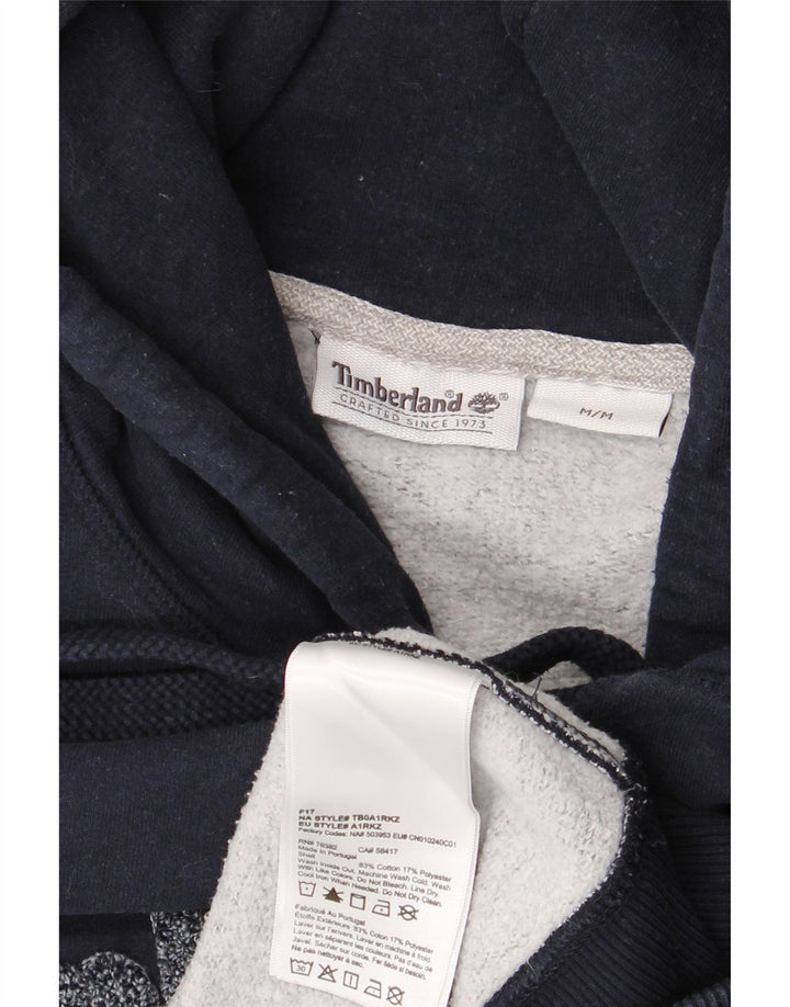 Suéter com capuz gráfico masculino TIMBERLAND médio algodão azul marinho