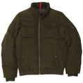 Jaqueta acolchoada masculina Tommy Hilfiger UK 38 poliéster verde médio