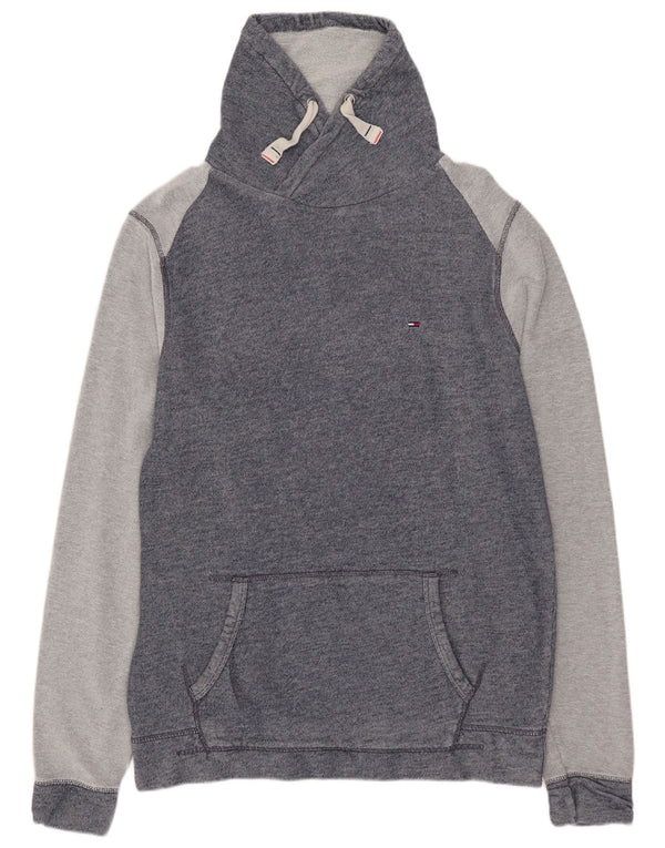 TOMMY HILFIGER Moletom masculino Jumper XL Azul marinho Colourblock Algodão