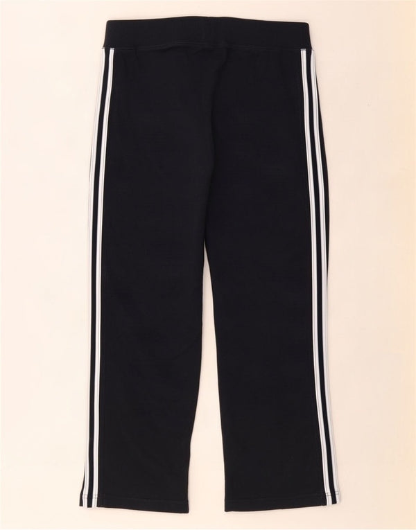Calça de treino feminina Reebok UK 14 grande algodão azul marinho
