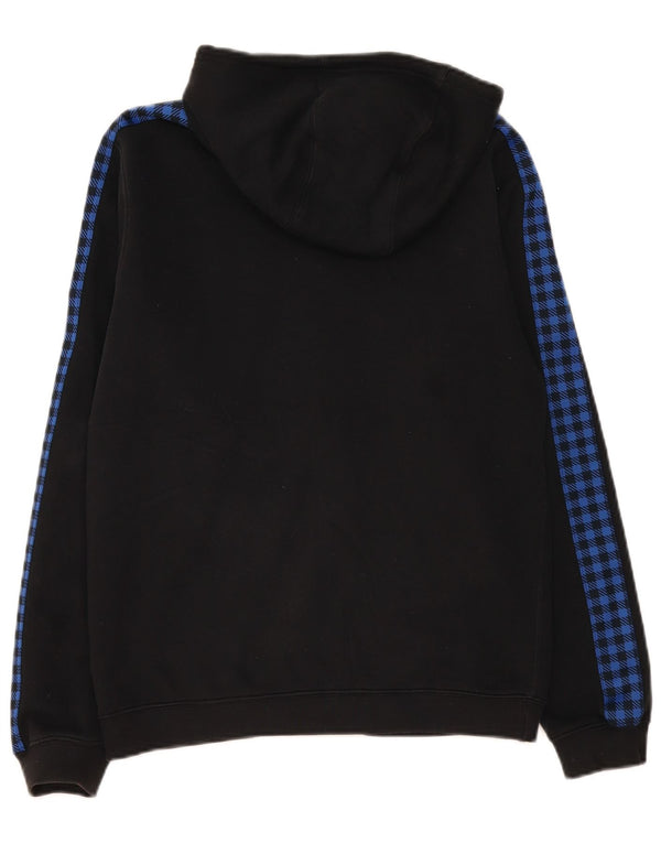 Suéter masculino Nike com capuz e zíper, pequeno, preto, algodão colorblock