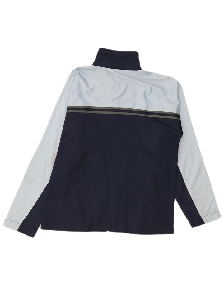 Asics Mens Tracksuit Top Jacket Médio Azul Marinho Colorblock