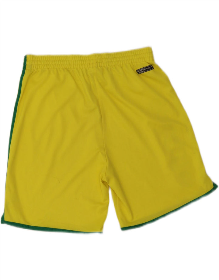 Errea Mens Graphic Sport Shorts Médio Poliéster Amarelo