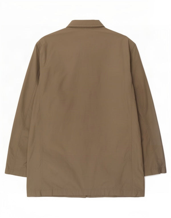 Sobretudo masculino Zara UK 42 XL algodão cáqui