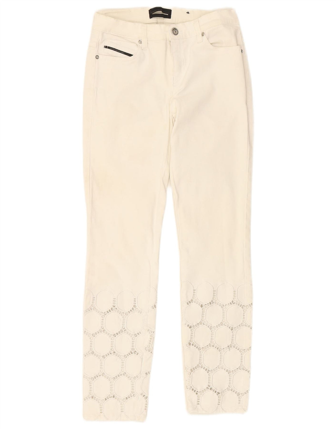 DIESEL Jeans Slim Feminino W27 L26 Algodão Branco