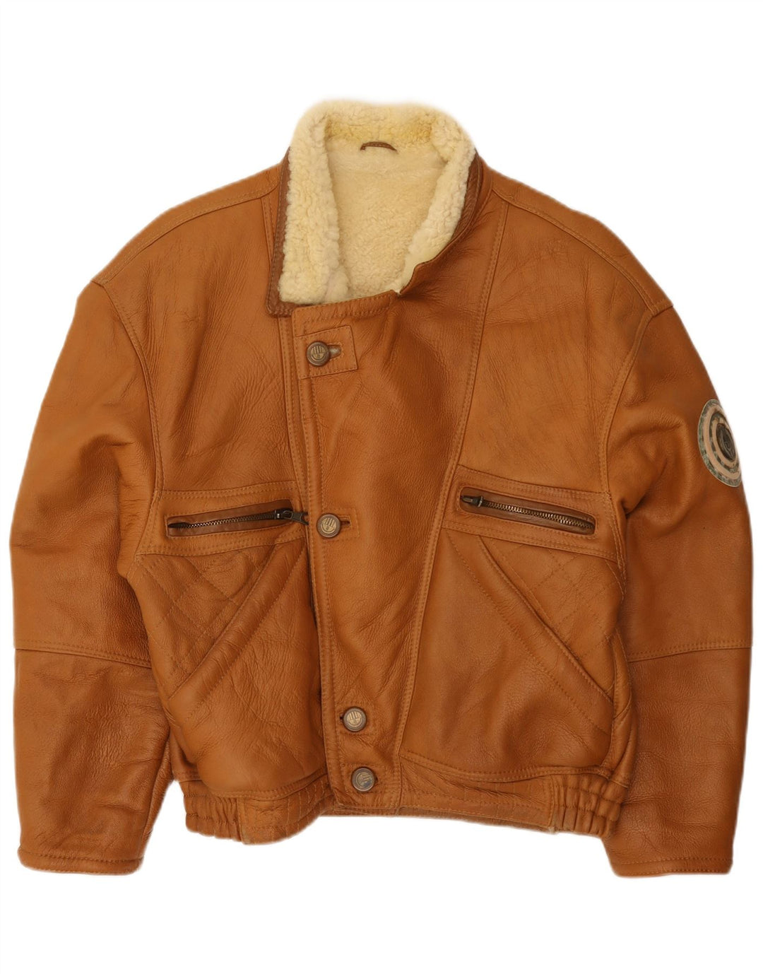 Jaqueta masculina Vinci Shearling IT 50 grande marrom shearling