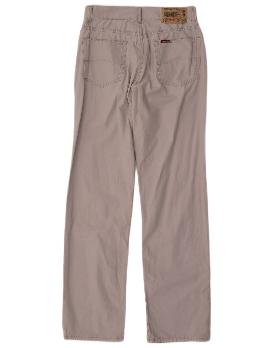 Carrera Calça masculina reta casual W28 L32 cinza