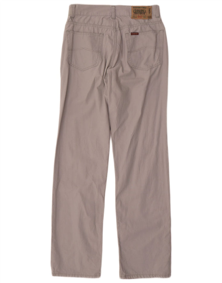 Carrera Calça masculina reta casual W28 L32 cinza