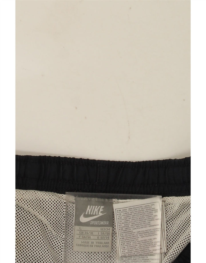 Shorts esportivos masculinos Nike grandes poliéster azul marinho